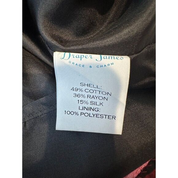 Draper James Collection Cabernet Stripe Dress Size 8 - Picture 6 of 11